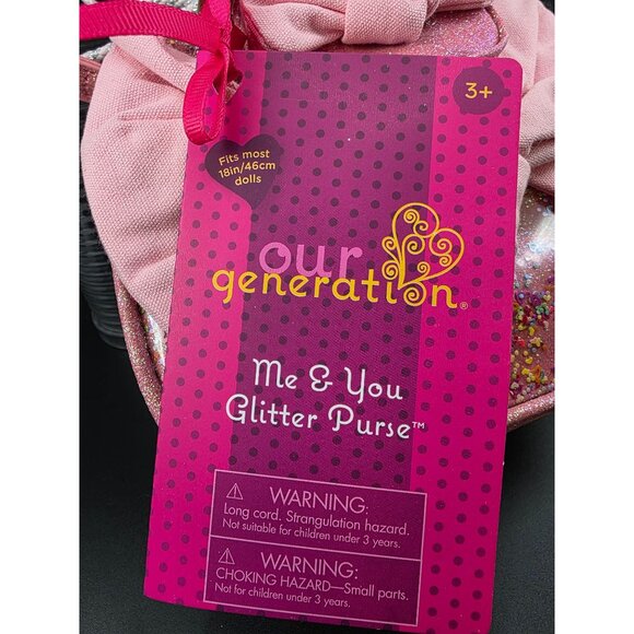 Our Generation Me and You Glitter Purse Set Matching Bags for Doll and Child - Picture 2 of 8